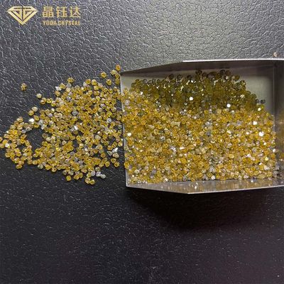 κίτρινη υψηλή πίεση διαμαντιών 1.0mm 4.0mm HPHT Monocrystalline υψηλής θερμοκρασίας