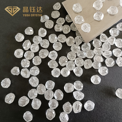 Αυξημένο εργαστήριο άσπρο τραχύ HPHT διαμαντιών 3-4 συνθετικό διαμάντι καρατιού