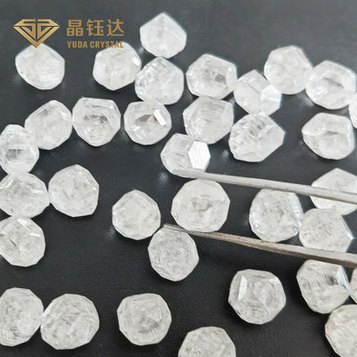 Άσπρο ακατέργαστο άκοπο αυξημένο εργαστήριο διαμάντι διαμαντιών HPHT συνθετικό τραχύ